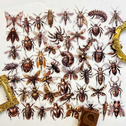 Punk Insects Sticker 50PCS