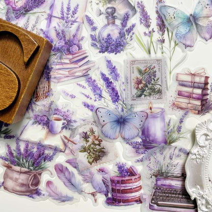 Lavender Farm Vellum Sticker 26PCS