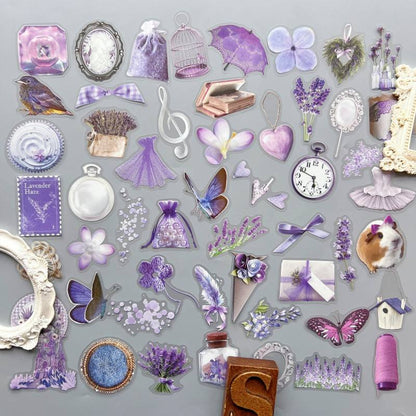 Purple Tone Sticker 50PCS