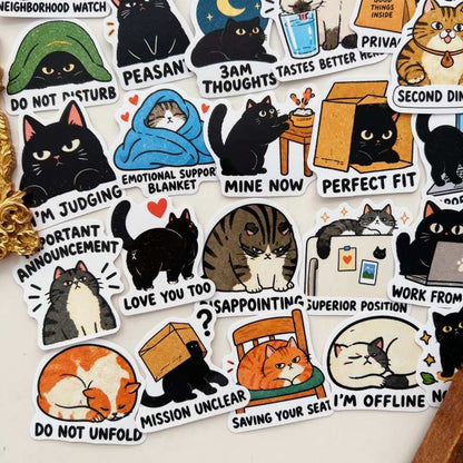 Kitten Nap Sticker 50PCS