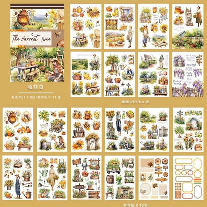 The Harvest Time Sticker Book 20Sheets