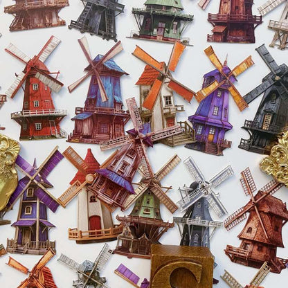 Windmill Sticker 60PCS