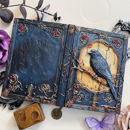 Raven Noir 3D Embossed Journal