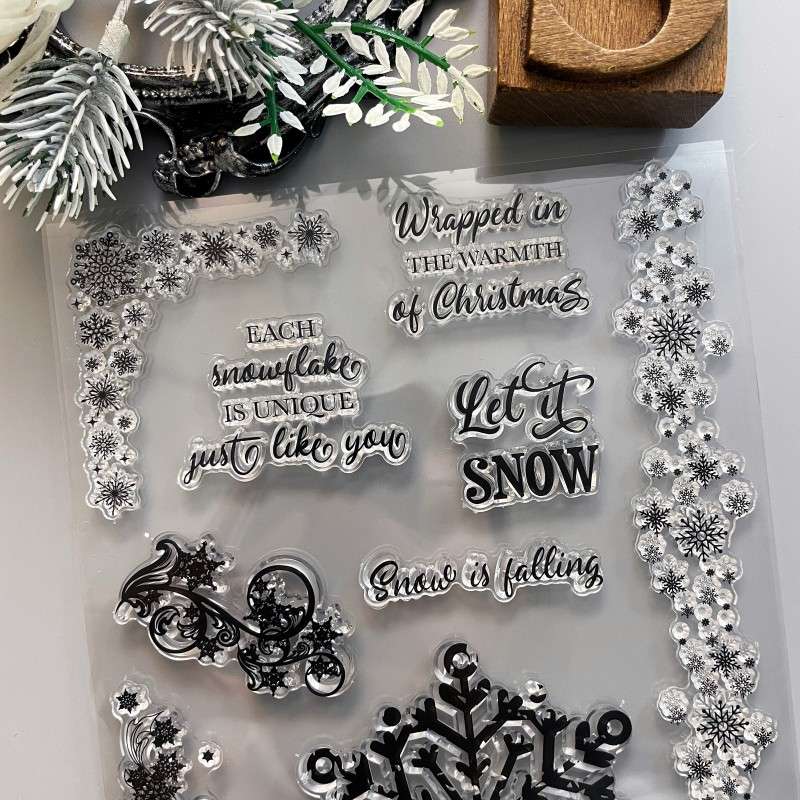 Snowy Wishes Clear Stamp
