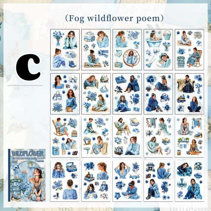 Wild Bloom Sticker Book 20Sheets