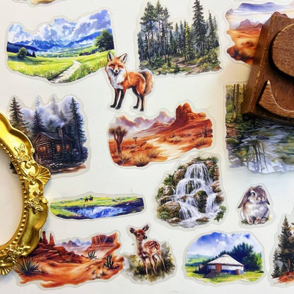 Deer Hollow Sticker 60PCS