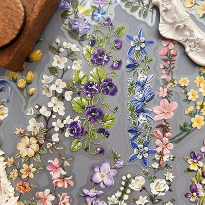 Flower Ceramic Sticker 40PCS