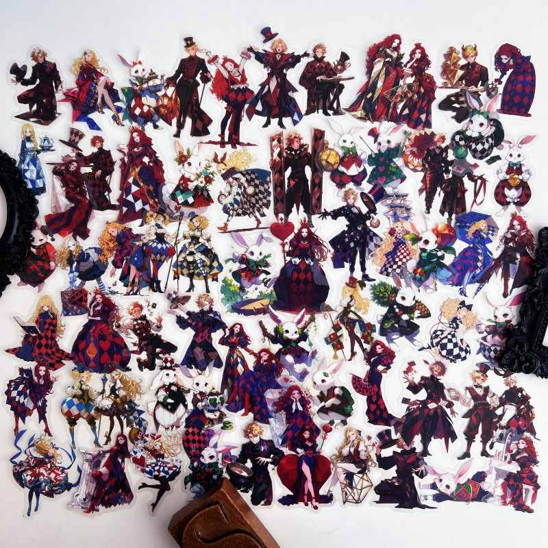 Harlequin Wonderland Sticker 60PCS