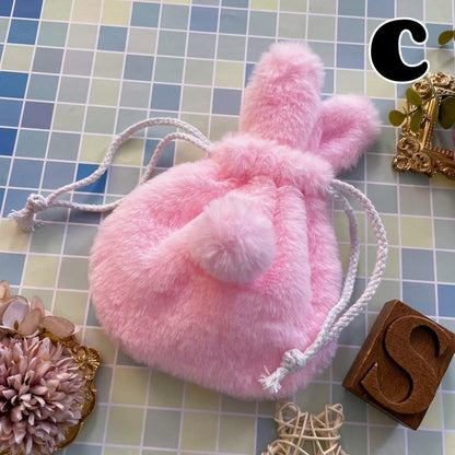 Plush Bunny Pouch