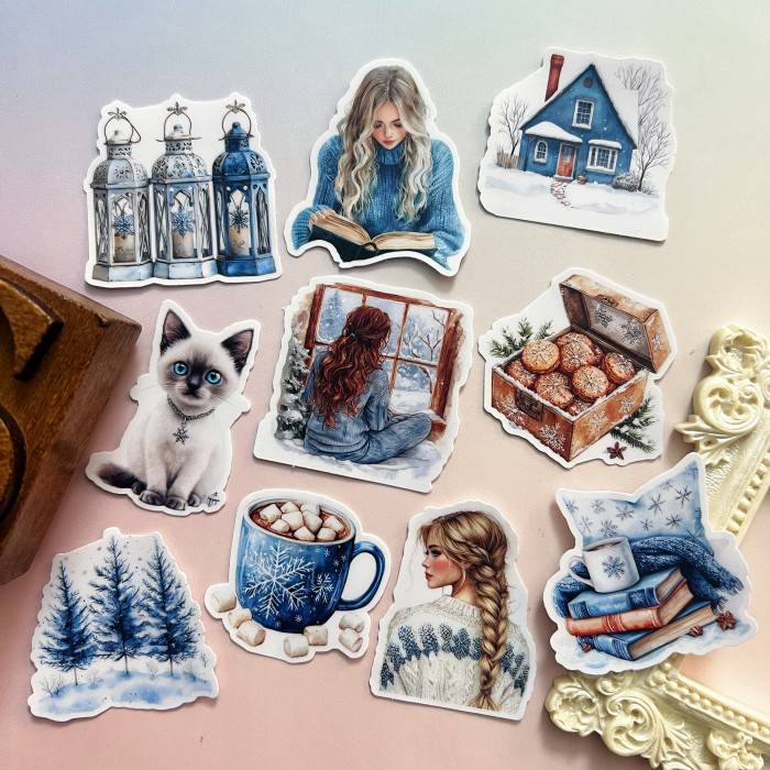 Frosty Blue Sticker 20PCS