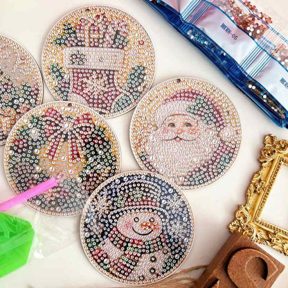 DIY Christmas Diamond Art Ornament Kit 6PCS