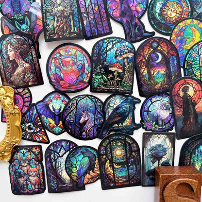 Prism Glass Sticker 50PCS