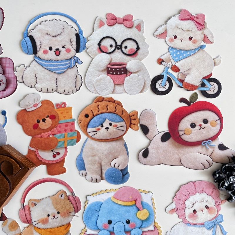 Furry Diary Sticker 30PCS