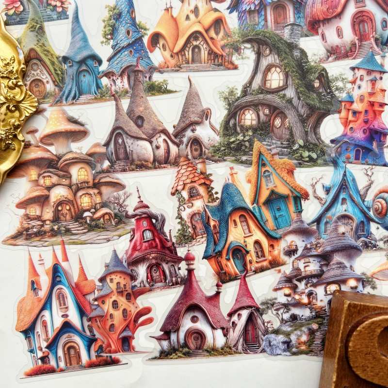 Enchanted House Sticker 48PCS