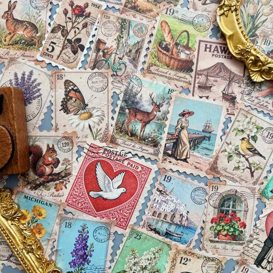 Rustic Post Sticker 50PCS