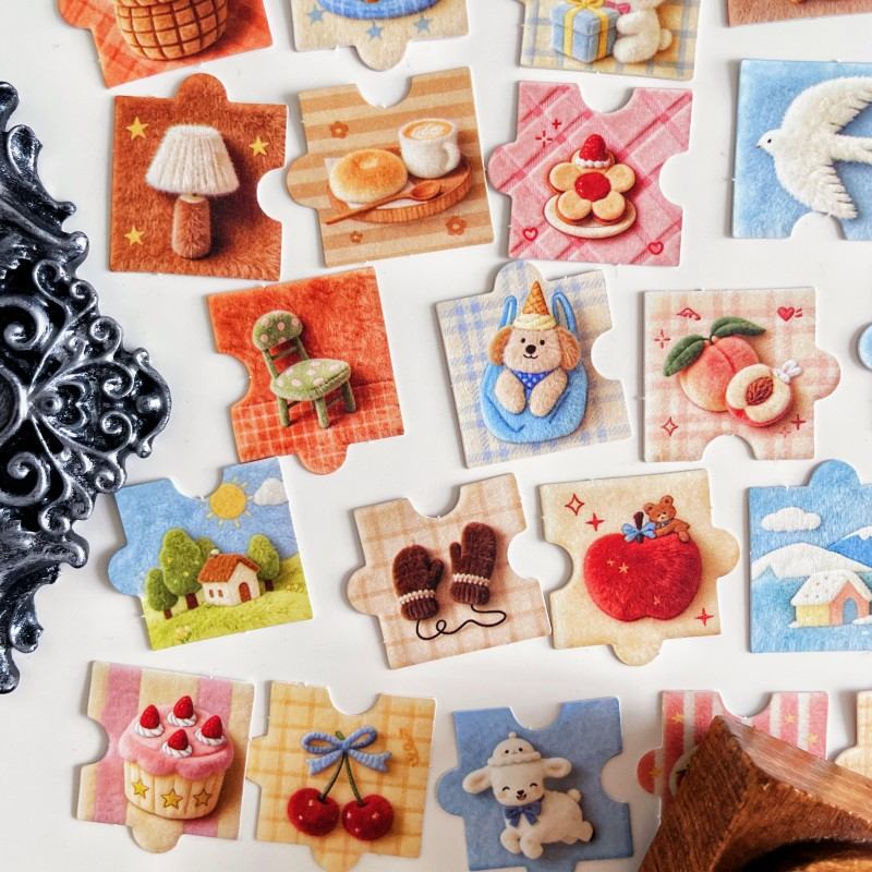 Puzzle Bits Sticker 54PCS