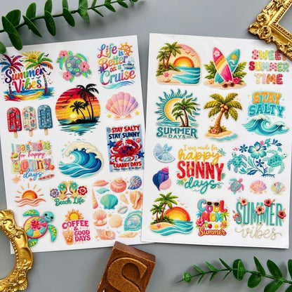 Summer Vibes Transfer Sticker
