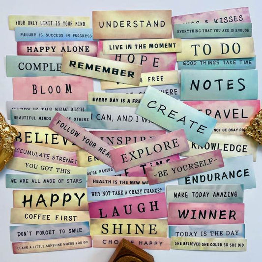 Rusty Words Sticker 50PCS