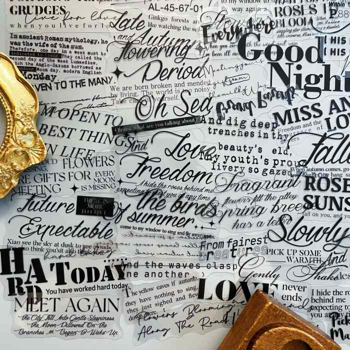 Words Sticker 100PCS