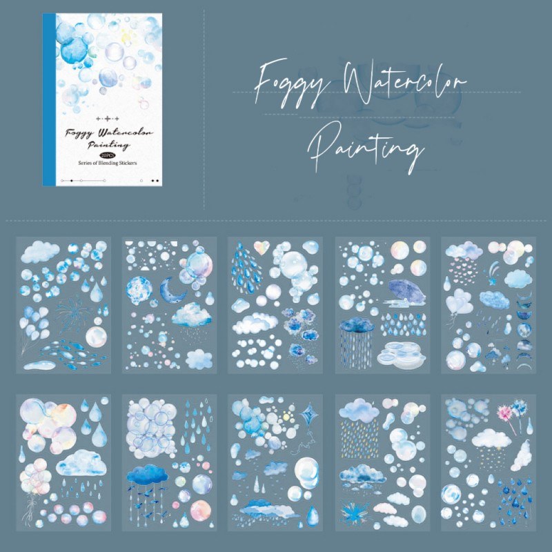 Rain Between Clouds Sticker Book 20Sheets