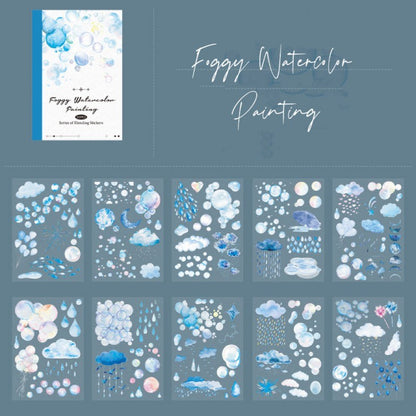 Rain Between Clouds Sticker Book 20Sheets