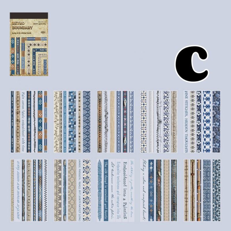 Retro Boundaries Sticker Book 20Sheets