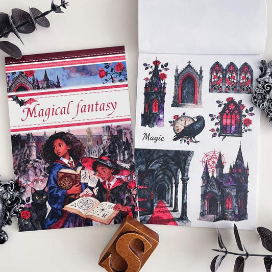 Magical Fantasy Sticker Book 20Sheets