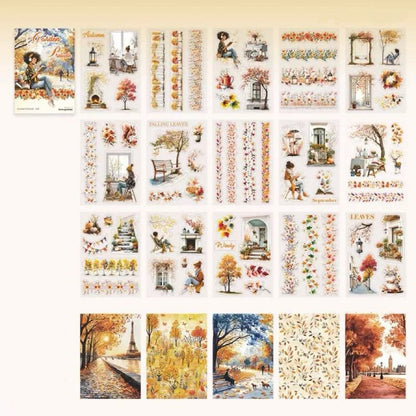 Fall Coming Sticker Book 20Sheets
