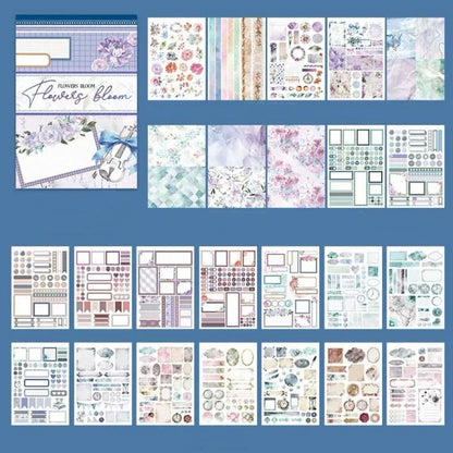 Flowing Bloom Sticker Book 24Sheets