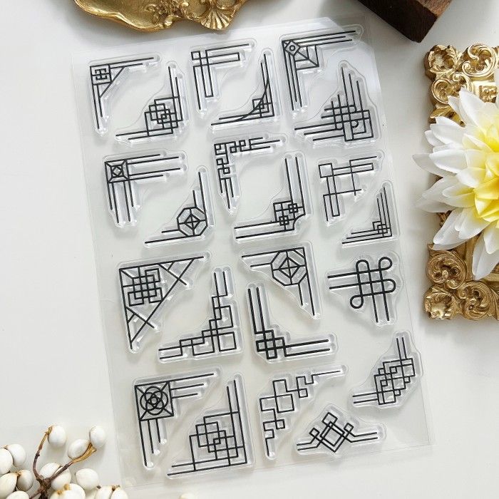 Ancient Borders Clear Stamp