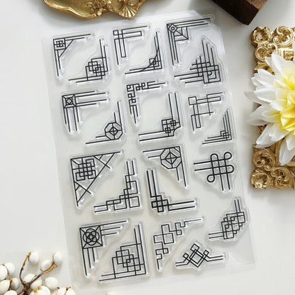 Ancient Borders Clear Stamp