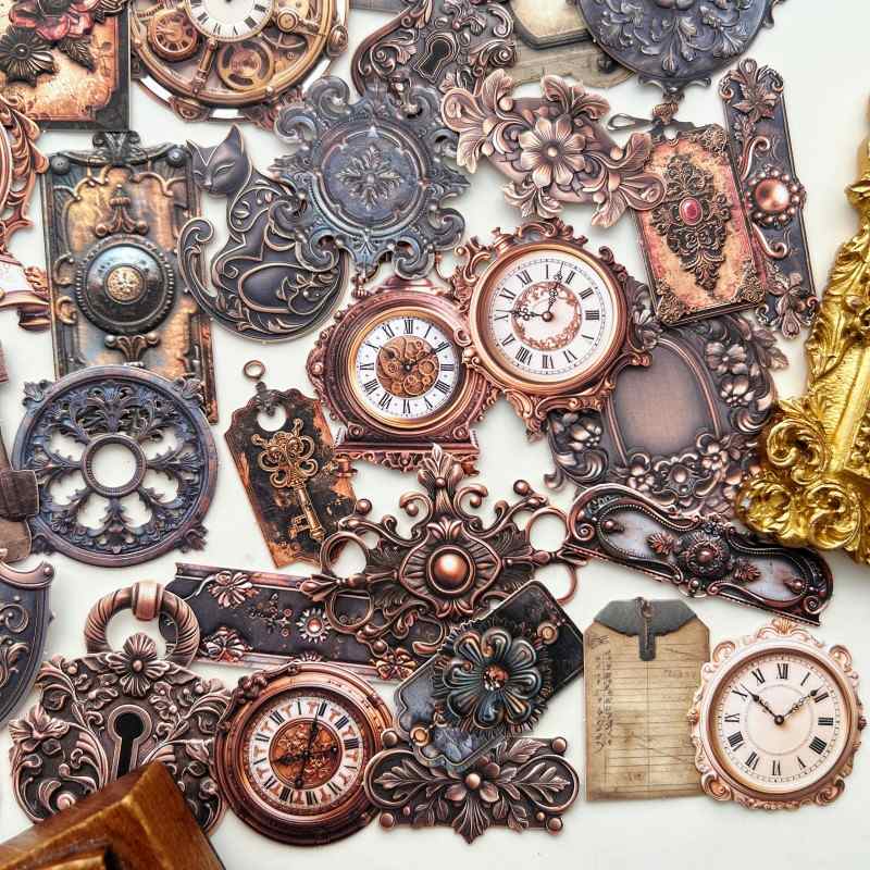 Ironwork Fragments Sticker 50PCS