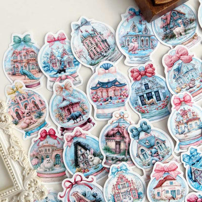 Snow Globes Sticker 50PCS