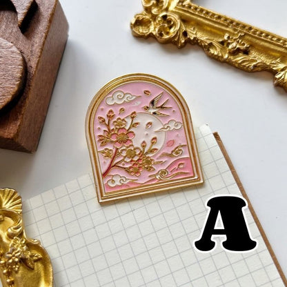 Oriental Garden Brass Paper Clip