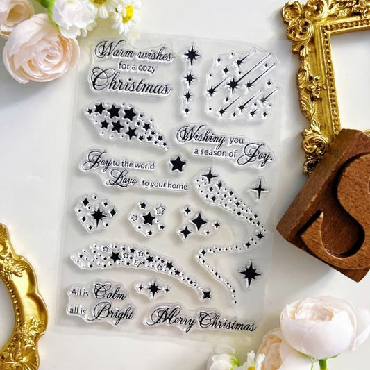 Christmas Meteor Clear Stamp