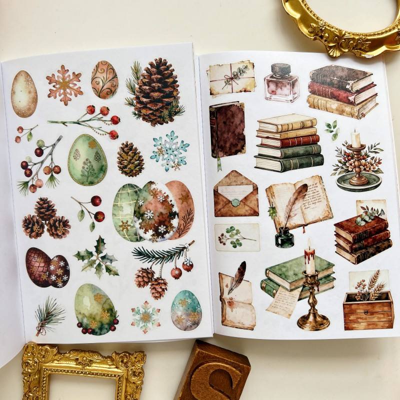 Autumn Herbarium Sticker Book 20Sheets