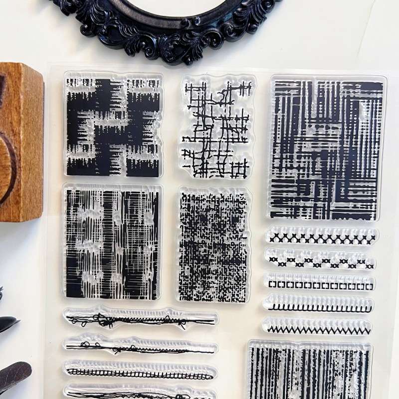 Line Symphony Clear Stamp