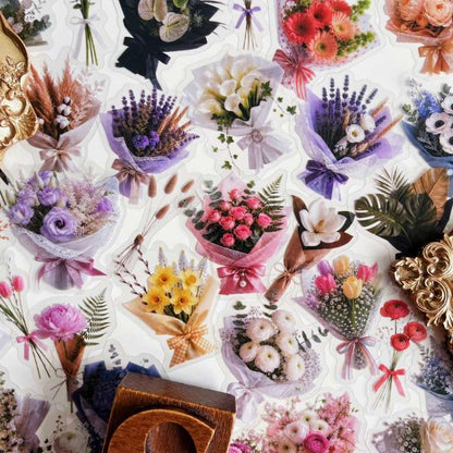 Faux Bloom Sticker 50PCS