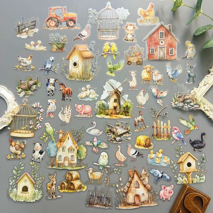 Country Roost Sticker 60PCS