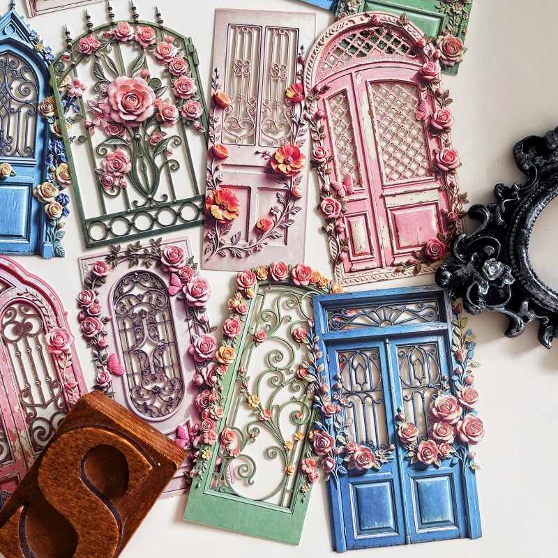 Garden Flower Gate Sticker 20PCS