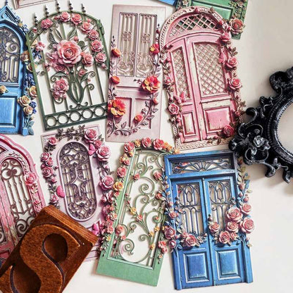 Garden Flower Gate Sticker 20PCS