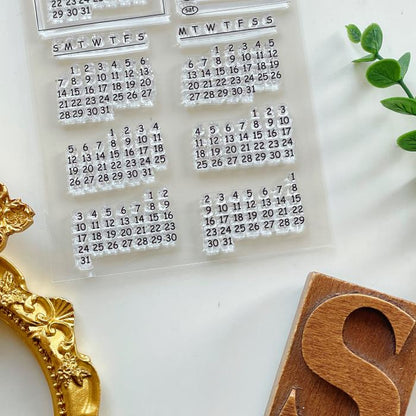 Calendar Clear Stamp