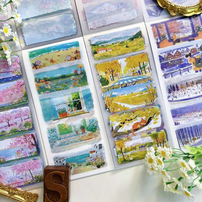 Four Seasons Appreciation Sticker Book 20Sheets