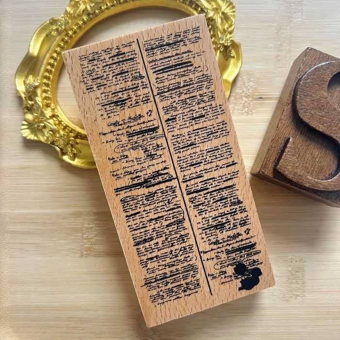 Moonlight Poetry Rubber Stamp