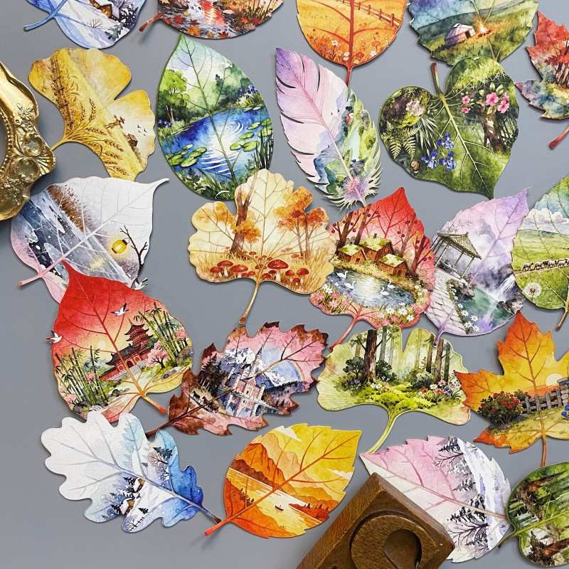 Leaf Viewing Sticker 48PCS