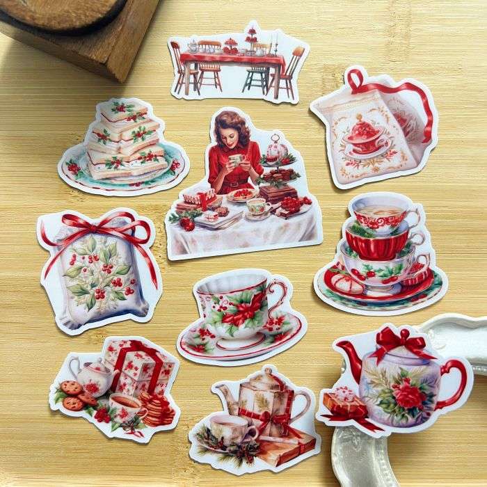 Festive Tea Gathering Sticker 20PCS