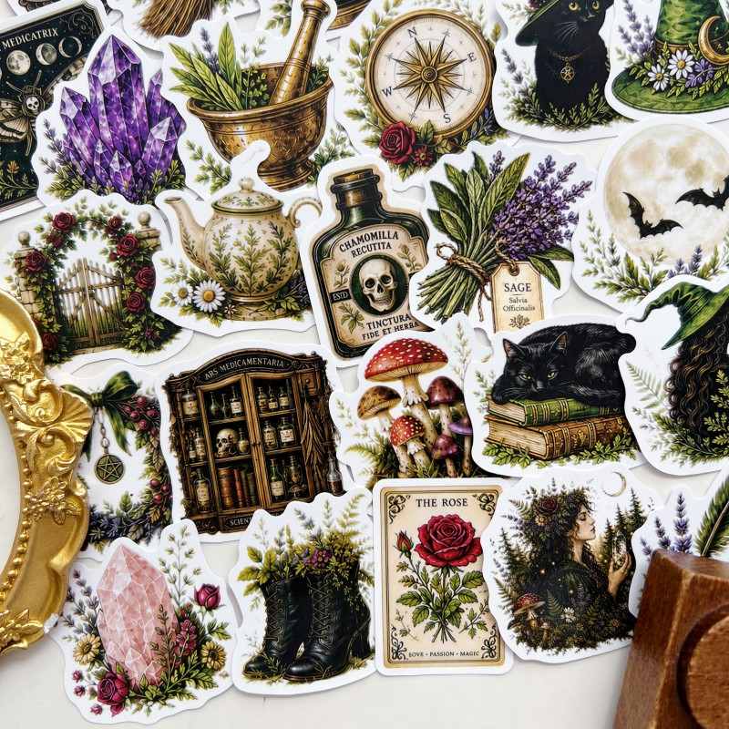 Herbal Specimen Sticker 50PCS