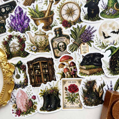 Herbal Specimen Sticker 50PCS