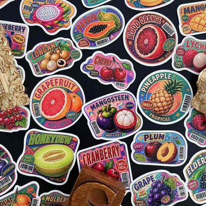 Fruit Tag Sticker 50PCS