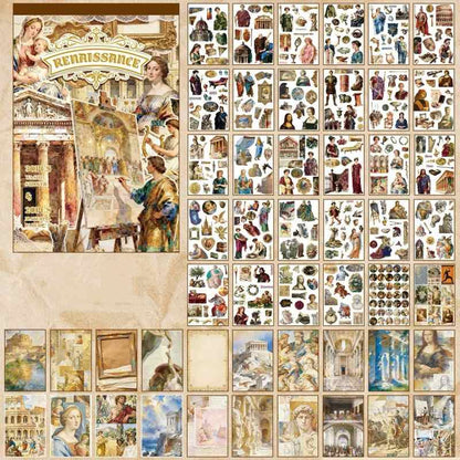Renaissance Washi Sticker Book 50Sheets
